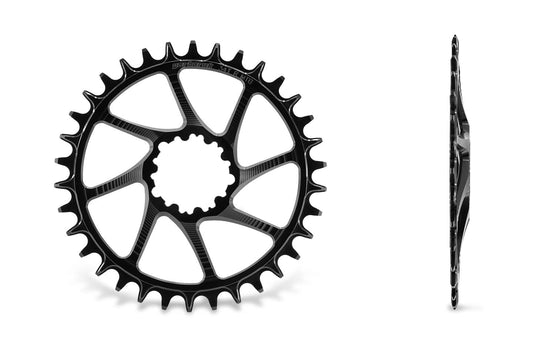 Garbaruk Direct Mount (DM) MTB Chainring for SRAM 3-bolt - STANDARD/NON-BOOST (0mm)