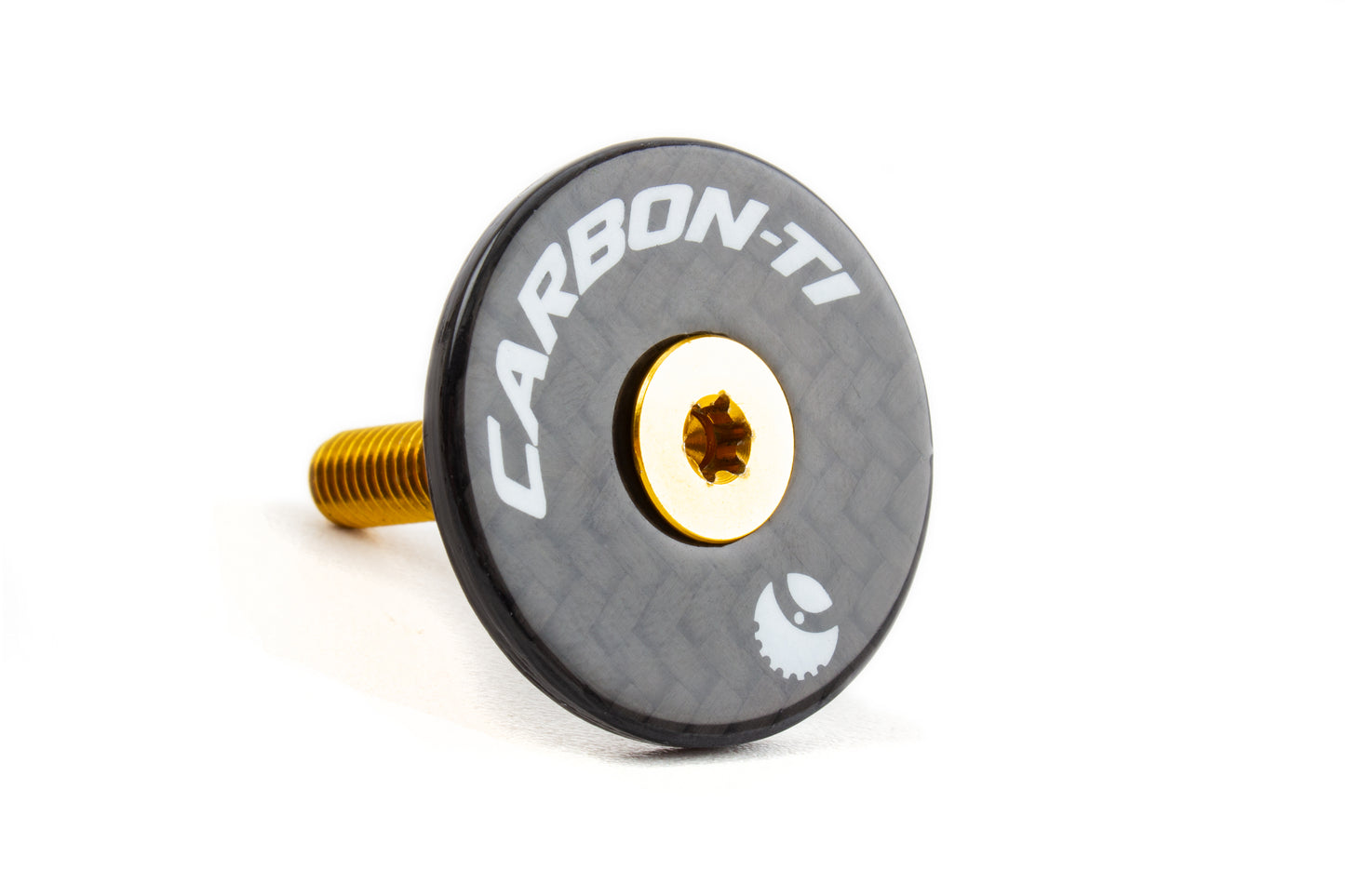 Carbon-Ti X-Cap Carbon (Gloss) Stem Cap & AL7075-T6 Bolt