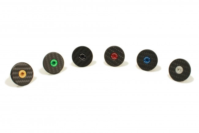 Carbon-Ti X-Cap Carbon Matte Stem Cap w/ AL7075-T6 Bolt