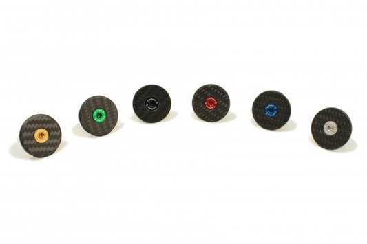Carbon-Ti X-Cap Carbon Matte Stem Cap w/ AL7075-T6 Bolt