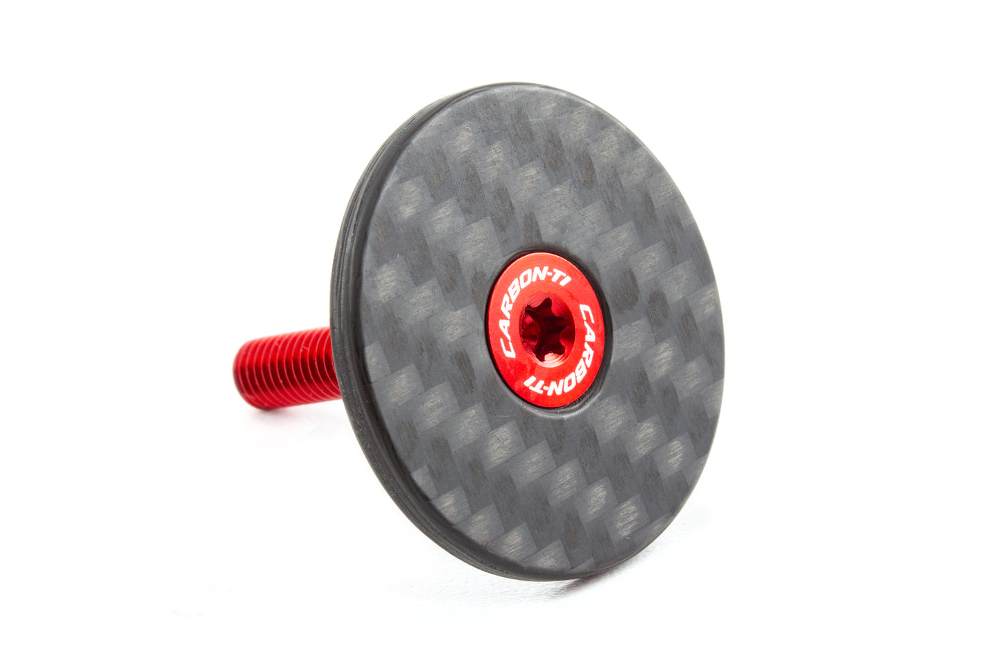 Carbon-Ti X-Cap Carbon Matte Stem Cap w/ AL7075-T6 Bolt