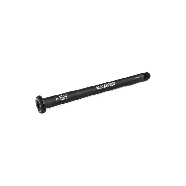 Carbon-Ti X-Lock EVO thru-axle, 12x1.0, 174 mm, in Matte Black.