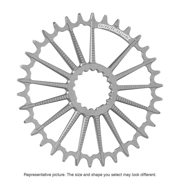 Garbaruk DM MTB Chainring for Garbaruk Crankset in Silver