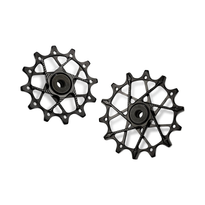 Garbaruk Rear Derailleur Pulleys for SRAM, 12T + 14T set, in Black