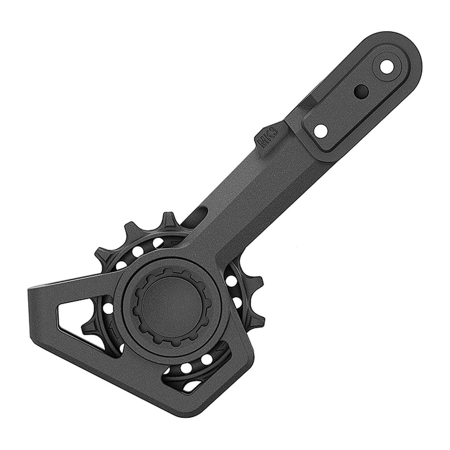 Ingrid RD1 MK2 mechanical rear derailleur in Hard Anodized finish, Long cage