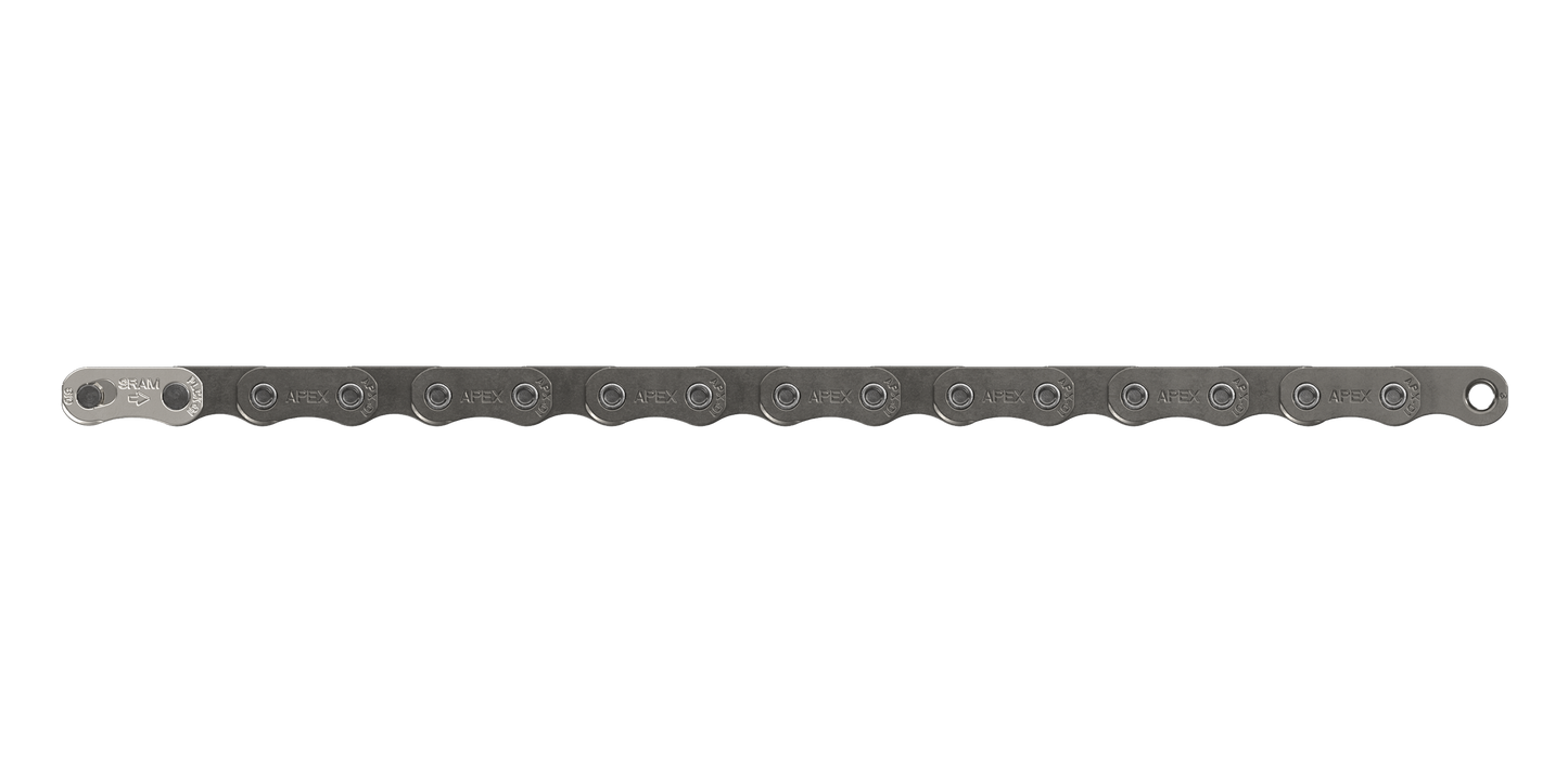 SRAM Apex D1 Flattop SolidPin 120-Link Chain - Grey (CN-APX-D1)