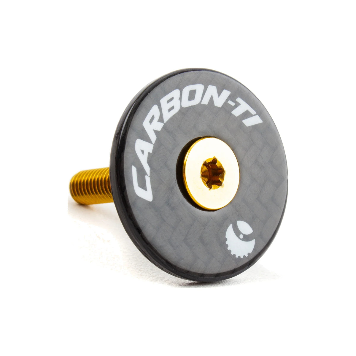 Carbon-Ti X-Cap Carbon stem cap in Gold.
