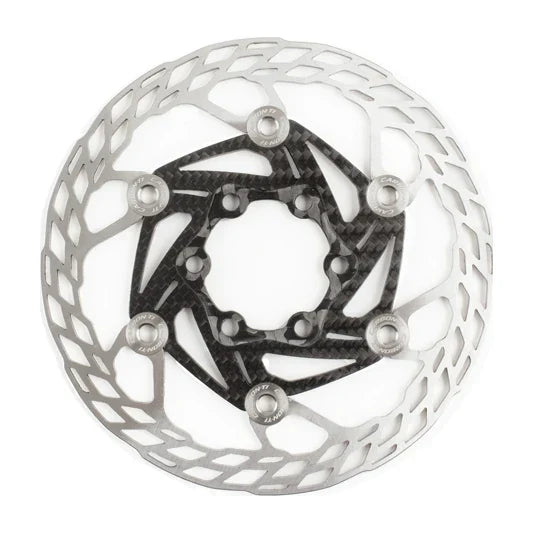 Carbon-Ti X-Rotor SteelCarbon 3 140 mm 6-bolt brake rotor, front.