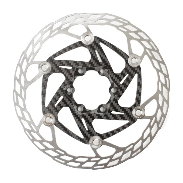 Carbon-Ti X-Rotor SteelCarbon 3 160 mm 6-bolt brake rotor, front.