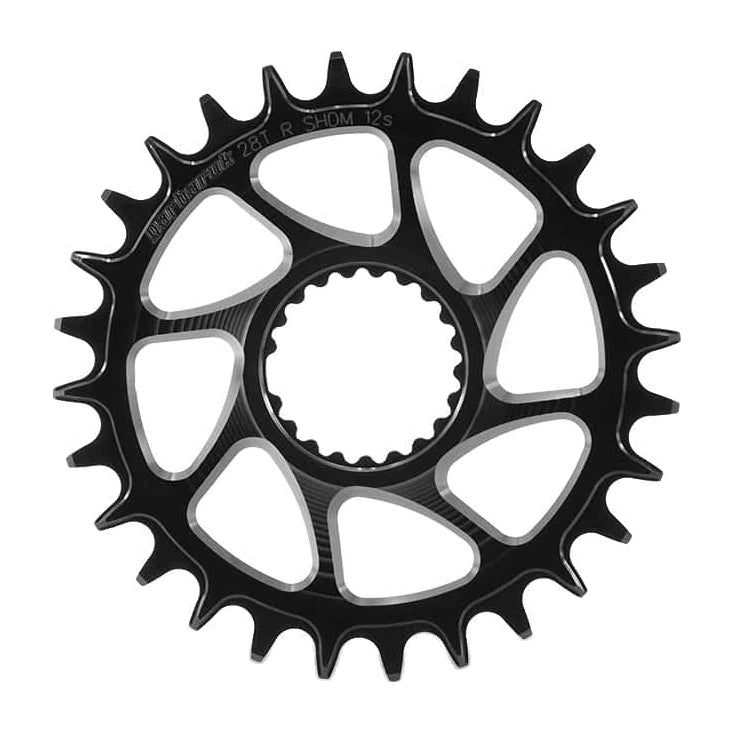 Garbaruk DM MTB Chainring for Shimano in Black, view 2
