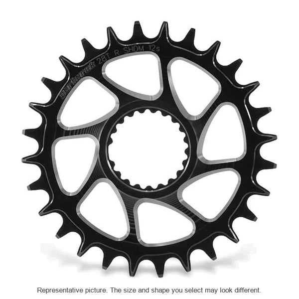 Garbaruk DM MTB Chainring for Shimano in Black, view 2