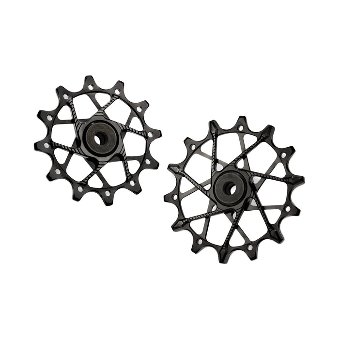 Garbaruk Rear Derailleur Pulleys for SRAM, 12T + 14T set, in Black