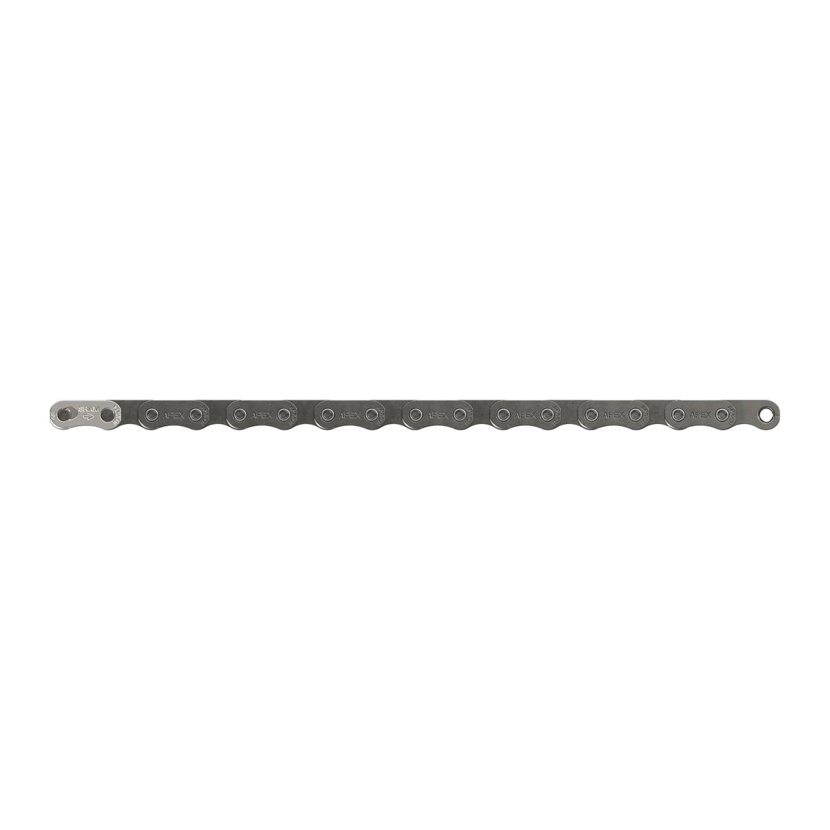 SRAM Apex D1 Flattop Road Chain in silver.